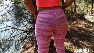 Outdoor sex with my best friend's sexy wife! She is a very hot big ass blonde!