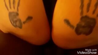 Experienced red head cougar milf gives sloppy blowjob and anal