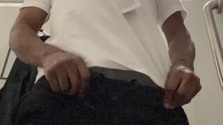 Slow Motion Dick Flash at Work