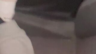 Homemade sex in my friend's car! Next to the road on public roads!