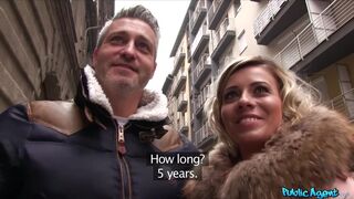 Public Agent - Naughty cougar wife FUCKED in hotel room while husband waits outside