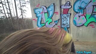 Public Agent - hitchhiking mature sexy MILF with great tits gets a big surprise