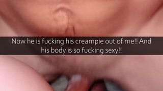 Milf hotwife Scarlett VanWhite sends CUCK CAPTIONS to her hubby while fucking an 8 INCH DICK!!