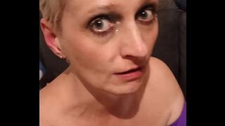 German mature MILF Sandra gets Facefucking deepthroat