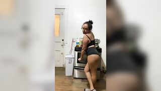 Anna maria mature latina sexy Dominican kinky MILF in black part 3