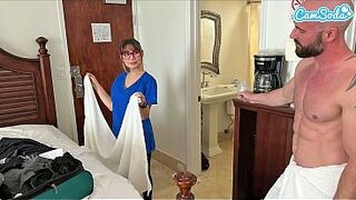 Busty Dirty Maid Will Fuck Anyone For Extra Tip