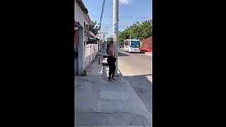 sexy MILF with a huge ass agrees to have anal sex with a stranger in exchange for a few bills in Latin America