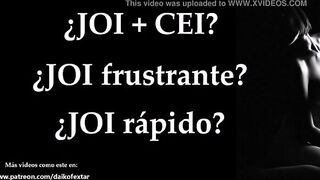 Spanish Audio. sexy JOI CEI, Frustration or Speed, Game To Masturbate.