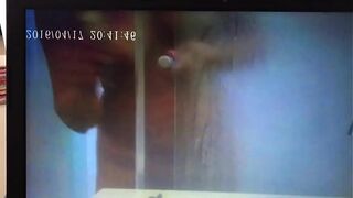 German hot wife cum in shower - Hide Cam