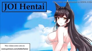 dirty hardcore JOI hentai with a horny slut, in Spanish.