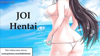 dirty hardcore JOI hentai with a horny slut, in Spanish.