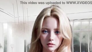 18YO Petite Athletic Blonde Ride You All Day Pov - Girlfriend Simulator ANIMATED POV - Uncensored Hyper-Realistic Hentai cock stroking encouragement, AI [FULL VIDEO]