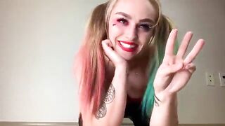 Harley Queen Quinn sexy hot cock stroke encouragement Dirty Talk Fart