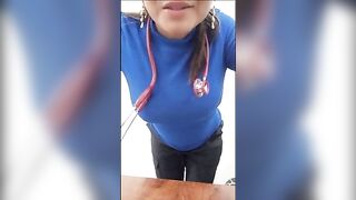 REAL PORN OF LATINA NURSE IN HOSPITAL SERVICE!! THE VERY SLUT MAKES HOMEMADE PORN IN THE BOSS'S OFFICE