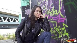 GERMAN SCOUT - DP Anal Sex Casting for small dirty naughty sexy MILF Wild cougar Kristina Grace