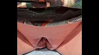 Maturemons, horny mature fondles her nips while displaying he big meaty lips .