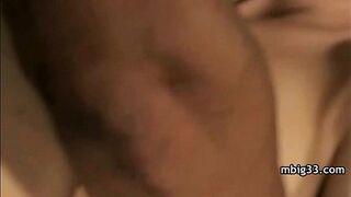 Amateur hot milf takes a nice bbc in a beautiful interracial