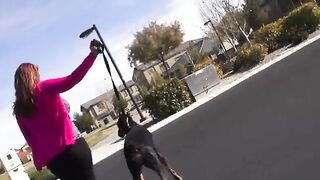 Big Tit kinky MILF Meets BBC While Dogwalking