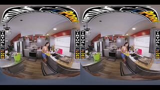 VIRTUAL PORN - Sandy Love Catches You Jerking Off And Turns Cleaning Into Steamy Cock Sucking Fun