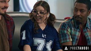 PURE TABOO Mischievous College Leana Lovings Seduces Her Stepdad's Best Friends