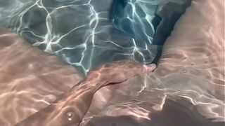 Italian Big tits naughty sexy MILF Artemisia Love Slow motion Naked outside in the Jacuzzi Pussy Play legs POV