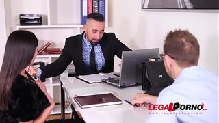 Business Seduced by Horny curvy MILF Alyssia Kent For Hardcore DP Erotic 3way GP063