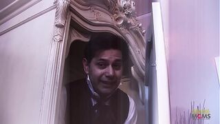 Amazing kinky hot threesome action with a blonde beautiful erotic milf and a beautiful Indian woman getting their assholes fucked hard