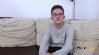 SUPER-BUSTY Latin mature naughty MILF Luana eats up a nervous Spanish rookie!