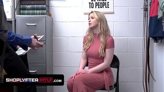 Slender hot MILF Sunny Lane Lets The Security Guard Fill Her Mature Pussy With Hot Jizz
