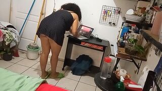 Mature wild MILF Cleaning Her Room 3