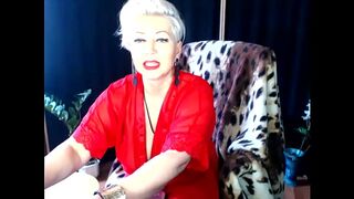 Mature hot wife for sale-12! (Aimee Hot cougar MILF, aka AimeeParadise)... Cool whore, fishnet, moaning orgasm, red shoes...