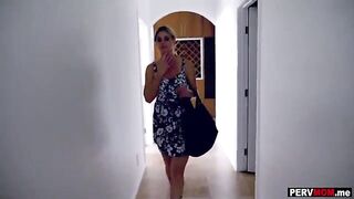 Gave my hot blonde hot alluring MILF gorgeous stepmom a massage and a fuck