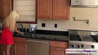 Mamma wild cougar shows stepcollege how its done