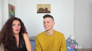 Zazel teaches a young and nervous guy a lesson on hard sex with a hardcore GILF