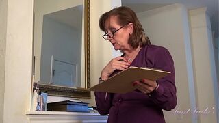 AuntJudys - 60yo Texas Redhead hardcore GILF Marie is your new Secretary