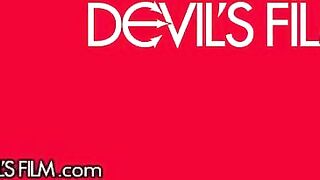 DEVILS FILM - Pervy Big Tits Hot stepmom Watches Sexy Stepbae Fuck While Masturbates