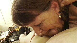 Kinky granny Carmen: Cock Sucking Fellatio Master