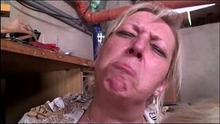 GILF watches grandpa fucks blonde babe