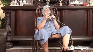 Slutty Old Pretty granny Has A Dick Slapped Across Her Face