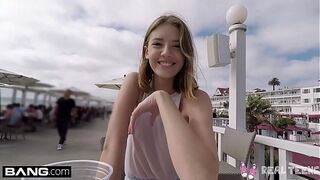 Real Teens - Beautiful college POV pussy play in public