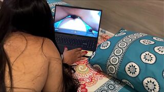 Big-assed hot MILF stepmother squeezes out all my milk with her hip movements