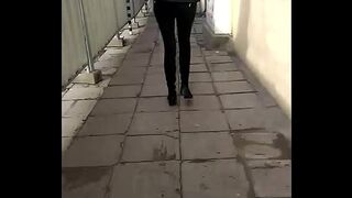curvy sexy milf walking