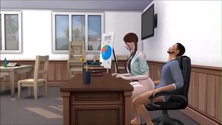 Teacher uses female Student 18 years old, Sims 4