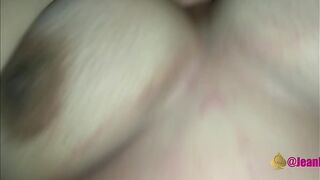 Mature busty Mexican hot milf fucks with her lover at home when the husband is not there