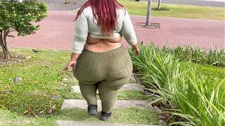 SSBBW Giant Pear Ass Walking & Waddling - Big Booty Curvy Latina MATURE BBW Feedee