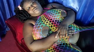 Sexxxy Ssbbw Thick pussy Bae relaxed dreaming about the DRILLING her husband's small boy gave her last week!!!