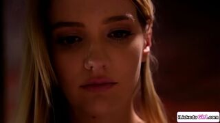 Lesbian stepdaughter facesitting and scissoring with sexy stepmom