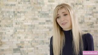 Lesbian babe facesitting her assistant