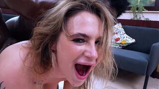 1on1 Sexy thick milf Lady Buxxx gets piss in mouth and powerful anal fuck from big black cock EKS513