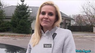 Public Agent Blonde sexy MILF with Big Boobs Fucks a Stranger for Cash